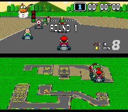 Super Mario Kart - Crazy Tracks Screenshot 1